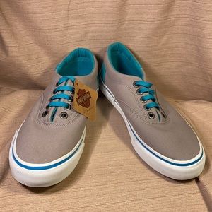 NWT Harley-Davidson canvas lace up loafers